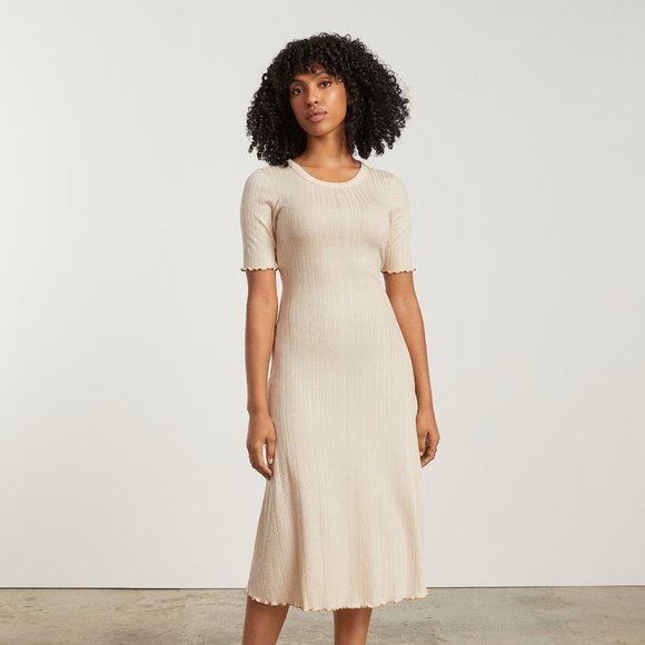 Everlane Open Back Rib Dress - Picture 3 of 5